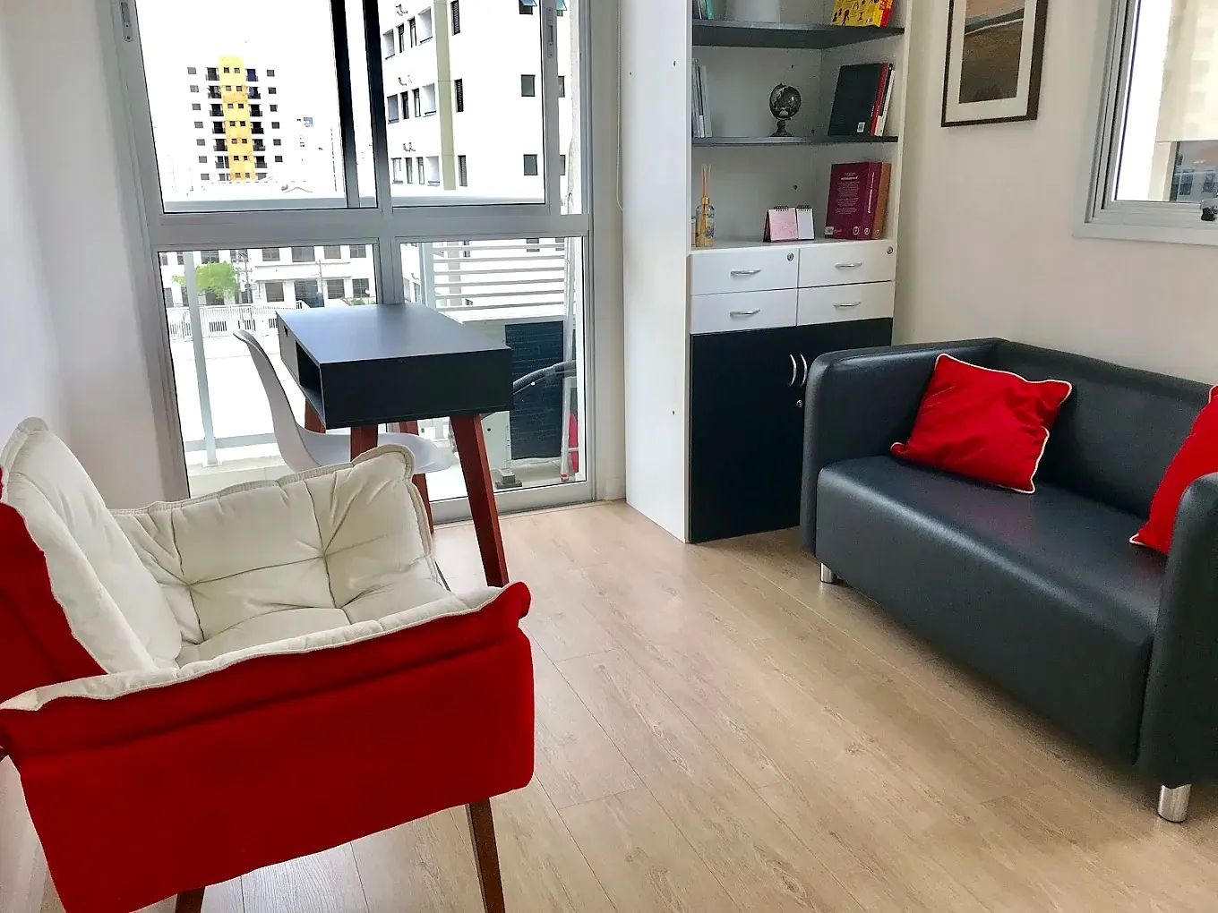 Sala de atendimento psicológico da Clínica Nodari em São Paulo